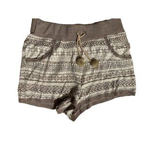 Lilka Shorts Pom Pom‎ Drawstring Elastic Waist Wide Band Medium